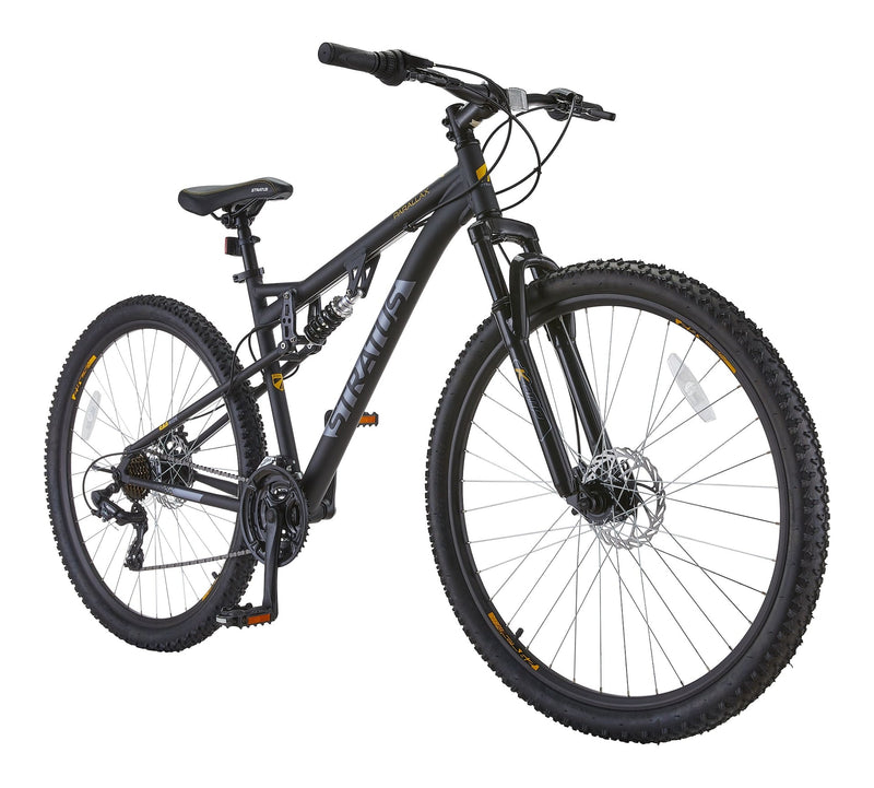 Stratus Parallax Dual-Suspension Mountain Bike, 29-in Wheel, Black B9