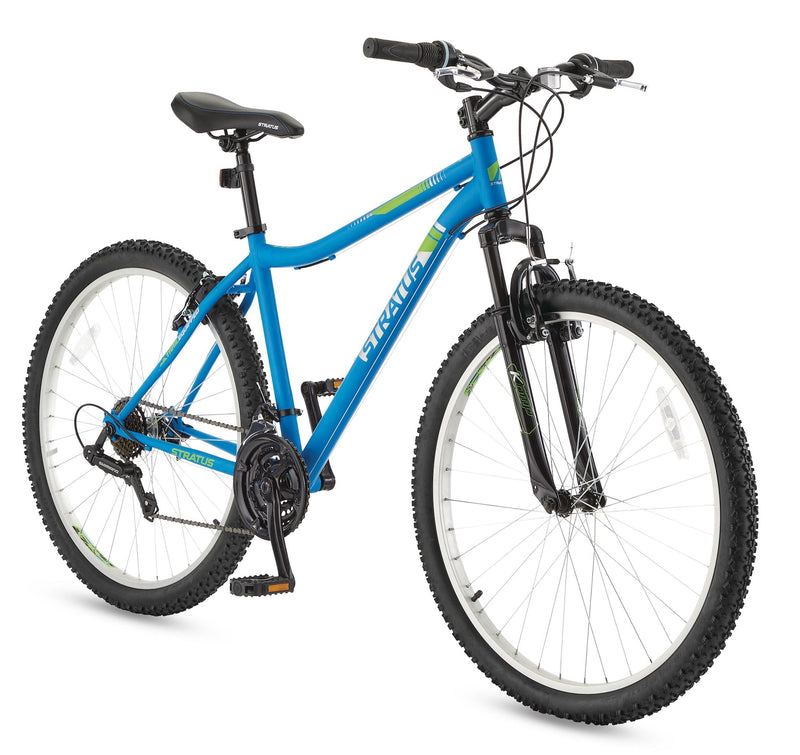 Stratus Phaser Hardtail Mountain Bike, 27.5-in Wheel, Blue R9