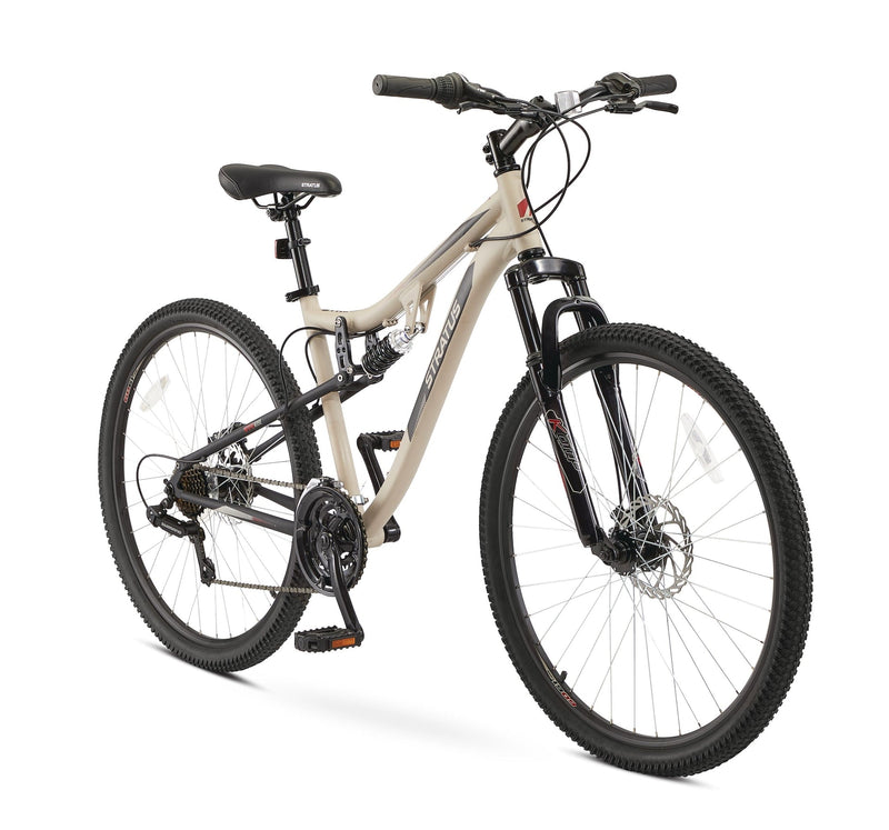 Stratus Striker Adult Bike, 21-Speed,, 17-in Aluminum Frame, 27.5-in, Beige I9