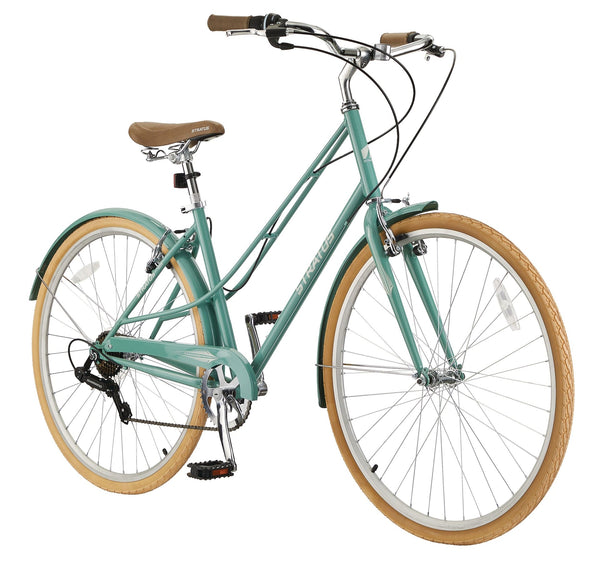 Stratus Trillium Adult Bike, 700C, 7-Speed Cruiser Bike, Green Y5