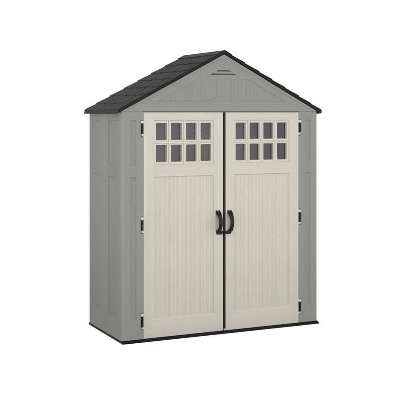 Suncast Everett 6x3-ft Dove Grey All-Weather Storage Shed W2