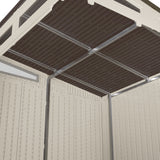 Suncast Modernist 7x7-ft Vanilla/Dove Grey Storage Shed