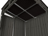 Suncast Modernist Outdoor Storage Shed, Grey, 6-ft x 5-ft
