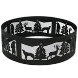 Sunnydaze Decor Forest Wilderness Fire Ring, 36-in