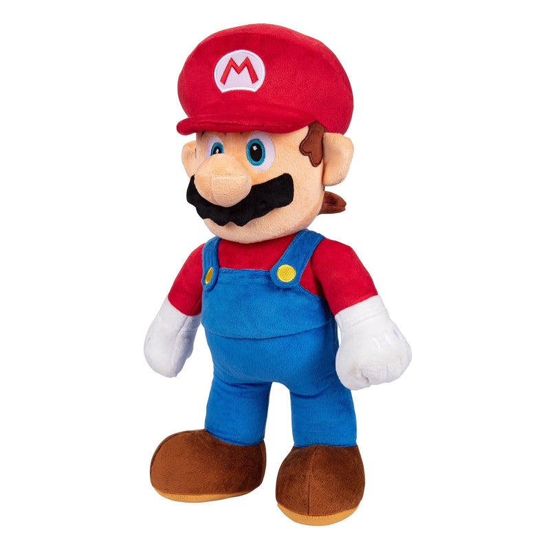 Super Mario Jumbo Basic Plush Mario, Red/Blue F6