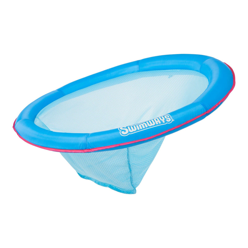 Swimways Spring Float Papasan Round Pool Lounger, Blue L9