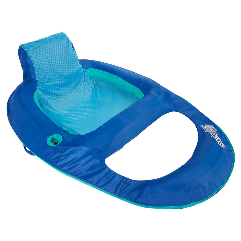 Swimways Springfloat Recliner Pool Lounger with Built-in Cup Holder, Ages 15+ A8