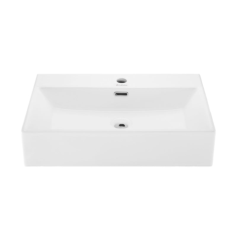 Swiss Madison Claire Rectangle Wall-Mount Bathroom Sink, 24-in P3