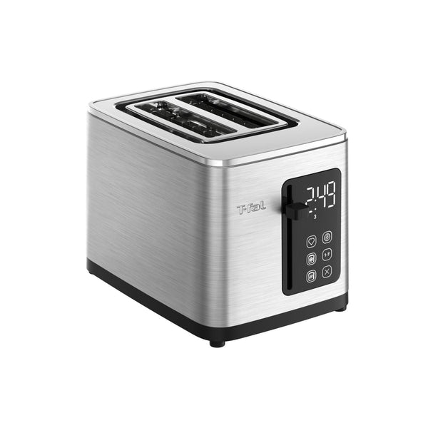 T-fal 2-Slice Stainless Steel Digital Toaster, Extra wide slots, 7 Browning levels X1