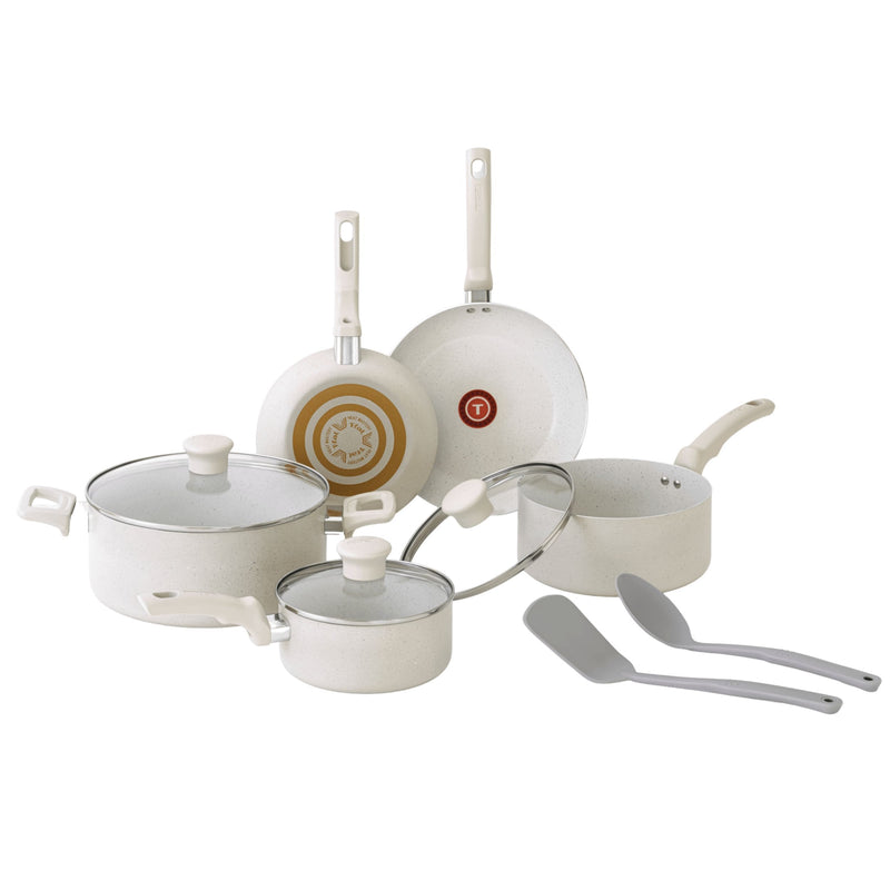 T-fal Beige 10-Piece Non-Stick Set, Beige Y2