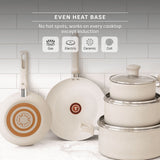 T-fal Beige 10-Piece Non-Stick Set, Beige