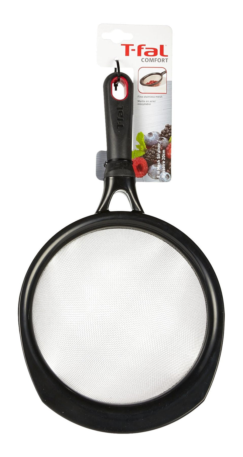 T-fal Plastic Strainer with Stainless Steel Wire Mesh, 8-in D9