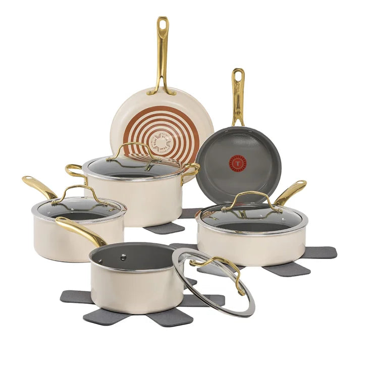 T-fal Preserve Ceramic Cookware Set, 13-piece L0