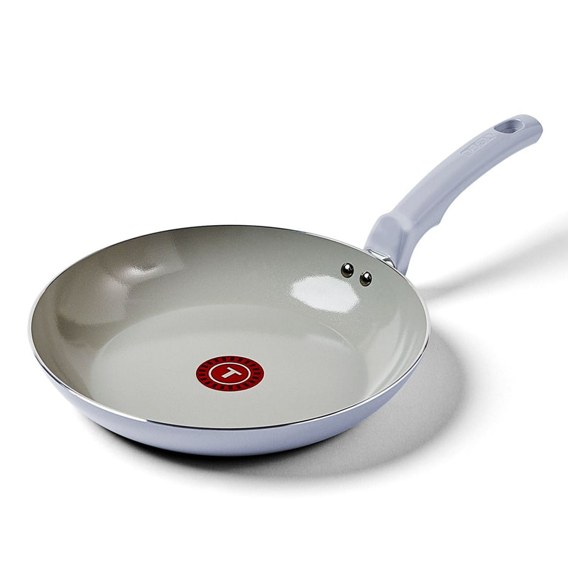 T-fal Viva Ceramic Refresh Non-Stick Frying Pan Set, Calm Blue, 20-cm & 26-cm, 2-pk C5