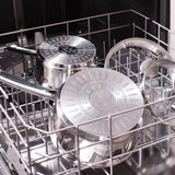 T-Fal Viva Stainless Steel Cookware Set, Dishwasher & Oven Safe, Pots and Pans Set, 10-pc