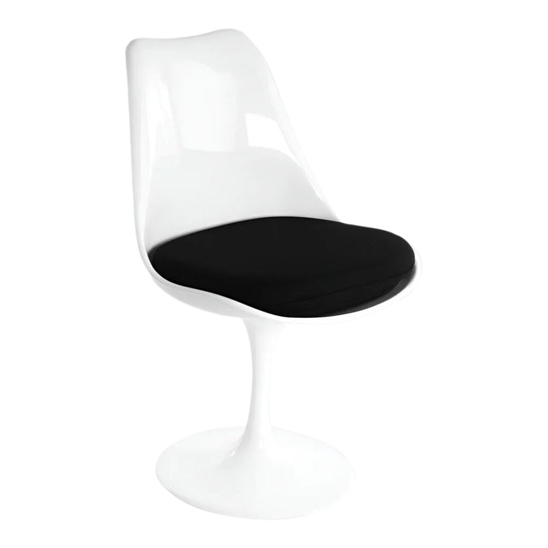 Take Me Home Tulip Armless Dining Chair, Fiberglass, Black M5