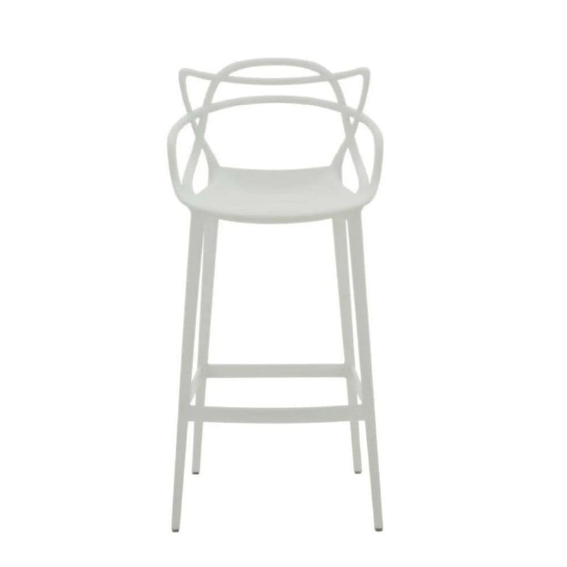 Take Me Home White Molded Polypropylene Keeper Stool U7