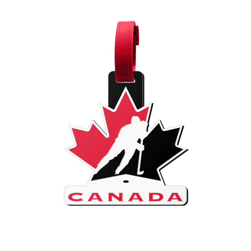 Team Canada Hockey PVC Jumbo Luggage Tag, 4.5-in Q4
