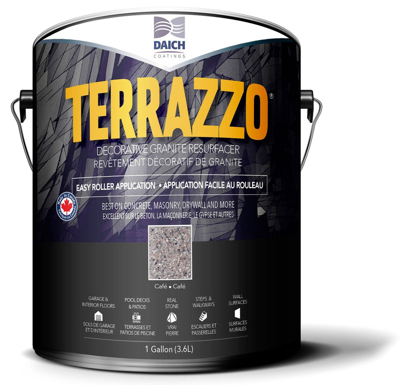 Terrazzo All-Season Decorative Concrete Resurfacer, Roll-On System, 3.7-L P1