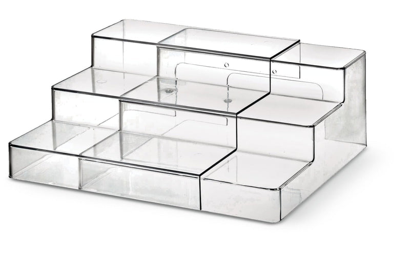 The Home Edit by iDESIGN Clear 3-Tier Expandable Organizing Storage Shelf Z4