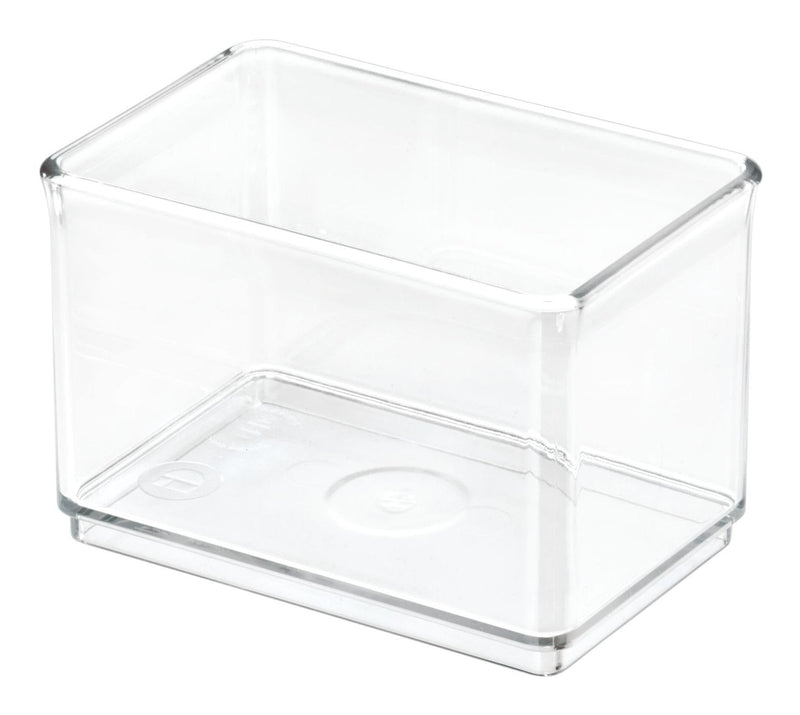 The Home Edit by iDESIGN Clear Stackable Large Shallow Organizing Storage Bin, 1.75-L L7