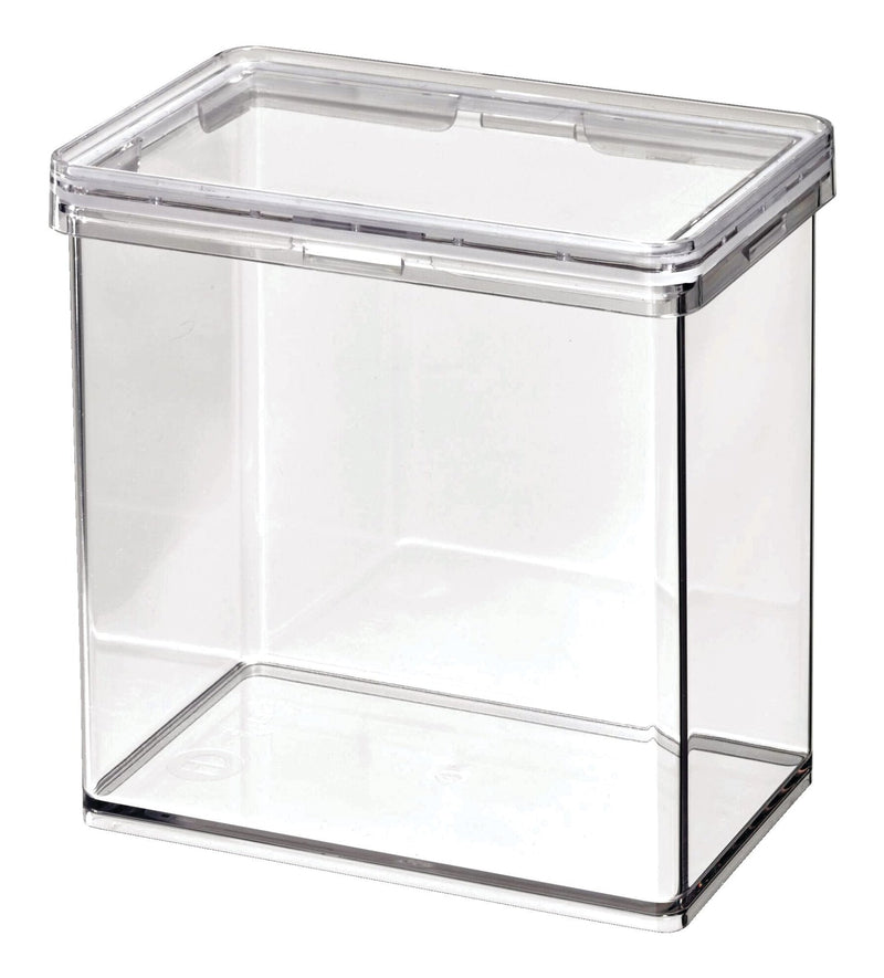 The Home Edit by iDESIGN Clear Stackable Medium Canister with Air Tight Lid, 1.42-L P7