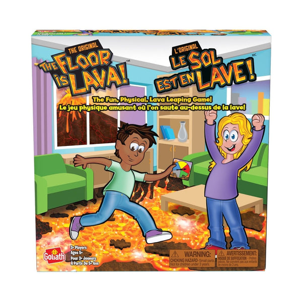 The Original The Floor is Lava Bilingual Family Game, Ages 5+ Z9