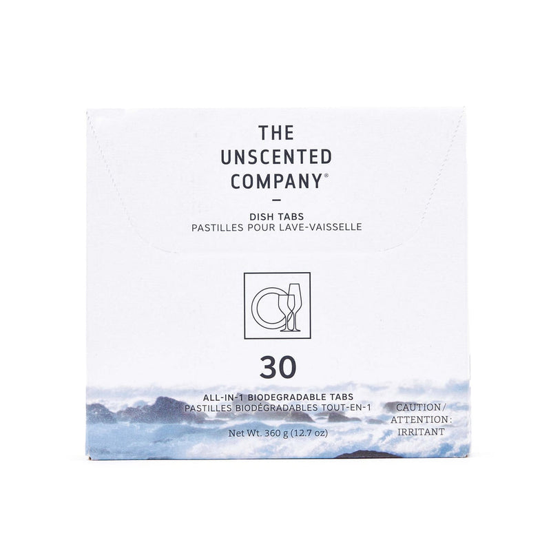 The Unscented Company Dishwasher Detergent Tabs, Unscented, 30-pk U7