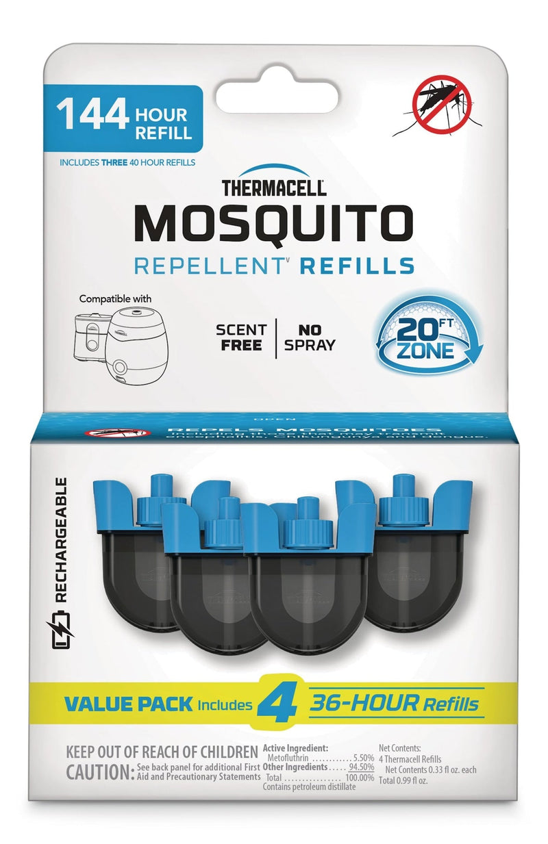 Thermacell E-ZoneGuard Rechargeable Mosquito Repellent Refill 144-Hour Pack X7