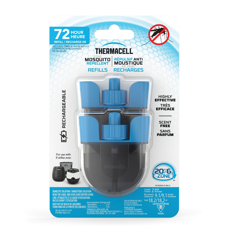 Thermacell E-ZoneGuard Rechargeable Mosquito Repellent Refill 72-Hour Pack U9