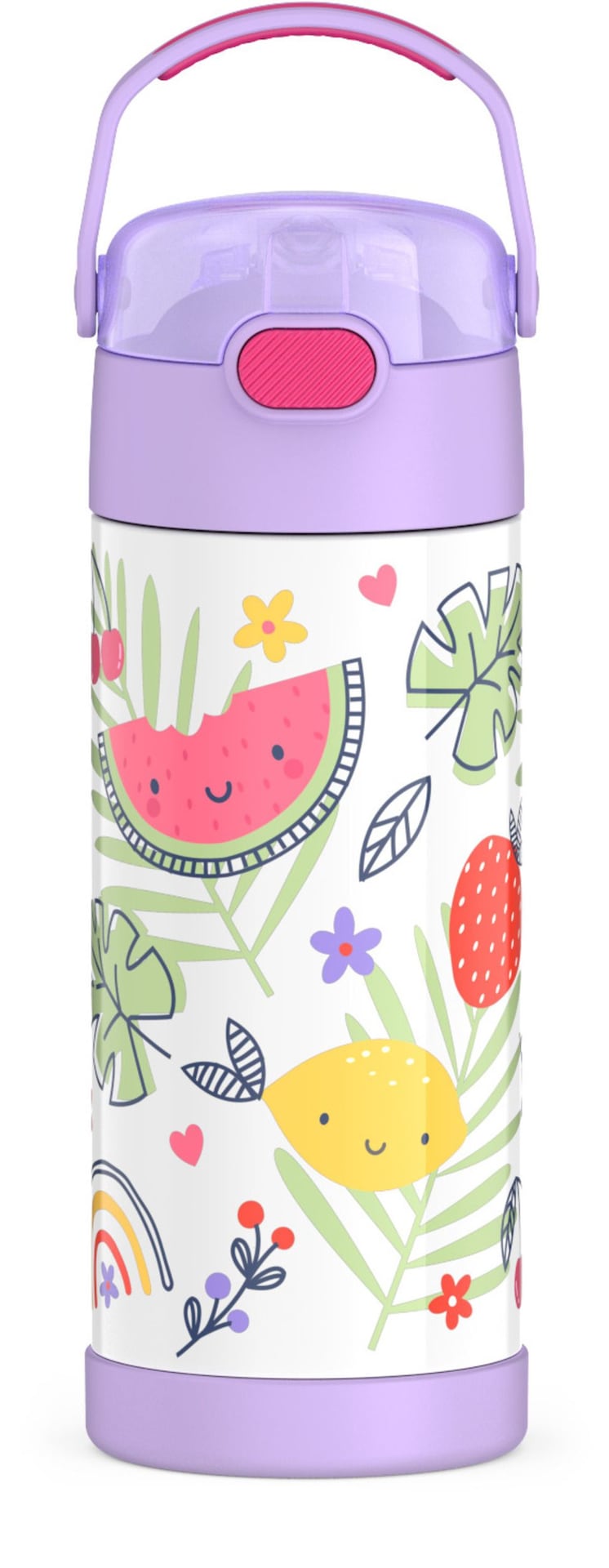 Thermos Rainbow Fruit Stainless Steel Insulated Water Bottle, 14-oz T6
