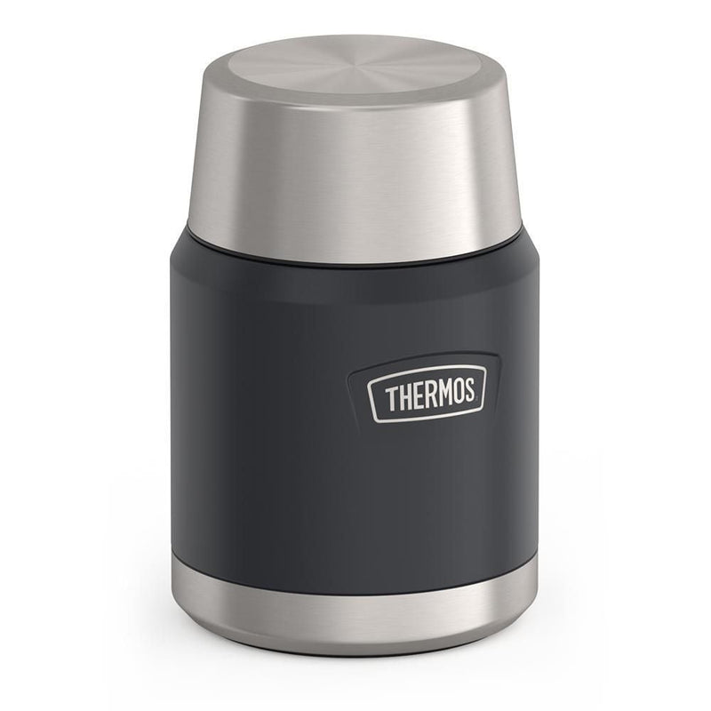Thermos Stainless Steel Food Storage Flask Jar with Spoon, 16-oz (491-mL), Various Colours F2