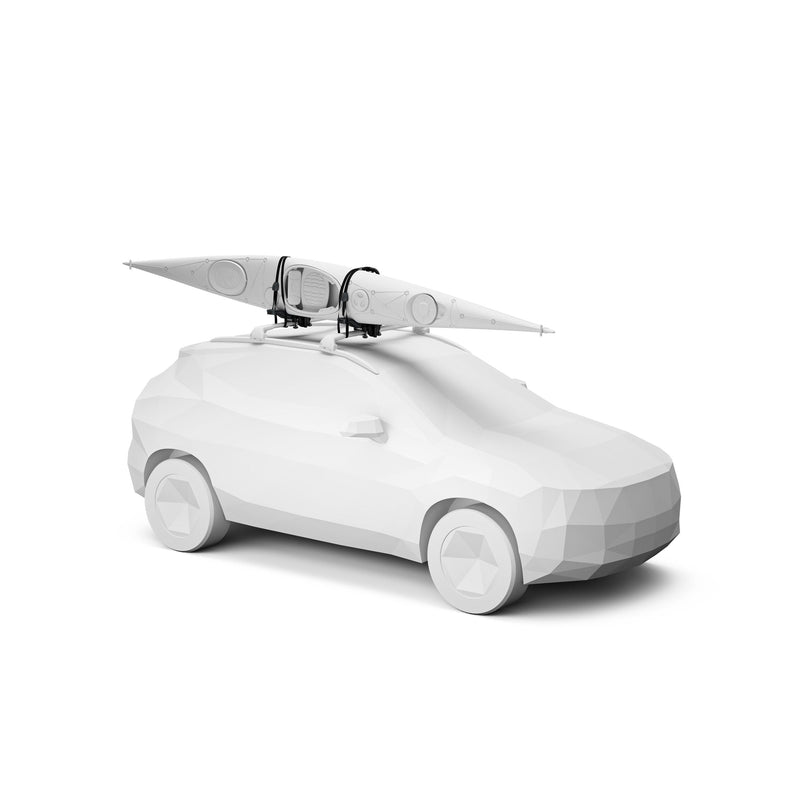 Thule Compass Black Vertical Kayak Rack with Hardware B7