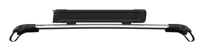 Thule SnowPack Stainless Steel Roof Top Mount Ski/Snowboard Rack, Large, Black, 2-pc Q5