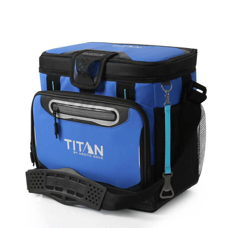 Titan by Arctic Zone 16 Can Zipperless Hardbody Cooler, Blue G1