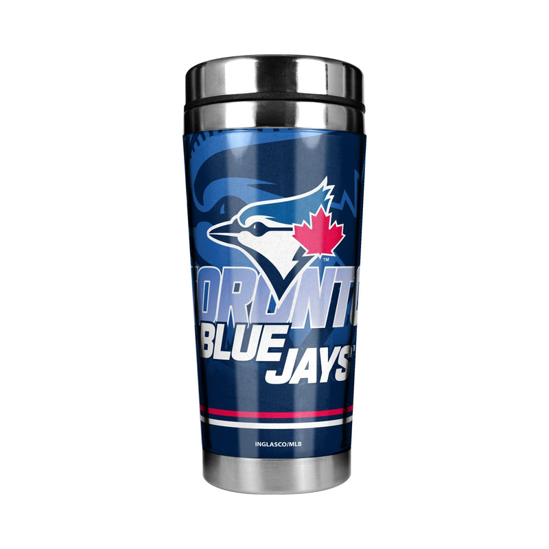 Toronto Blue Jays Stainless Steel Travel Mug For MLB Baseball Fans/Collectors, 16-oz F9