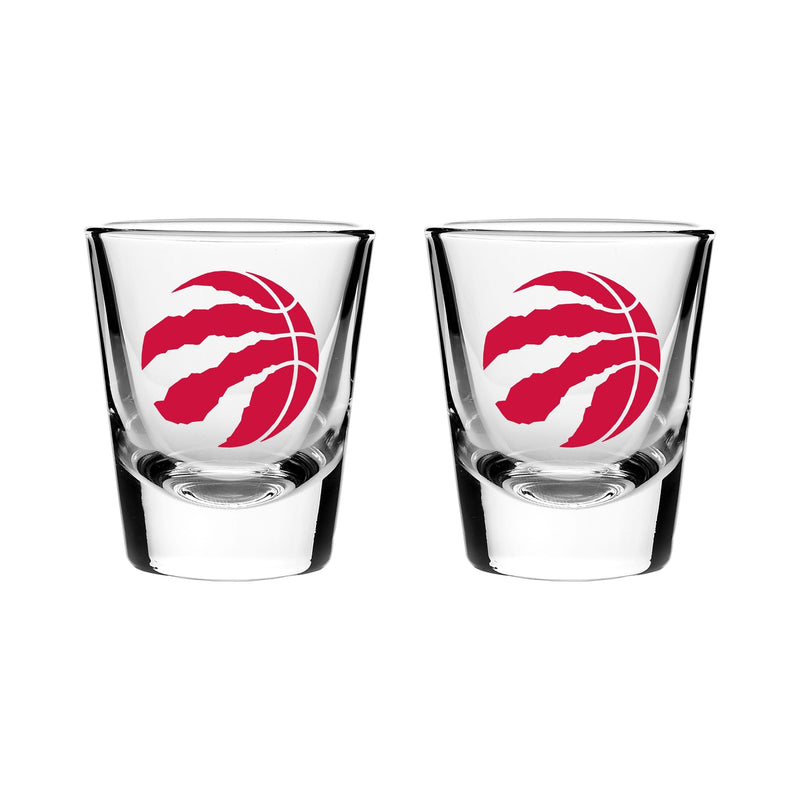 Toronto Raptors Heavy Base Shot Glass Set For NBA Basketball Fans/Collectors, 2-oz, 2-pk F4