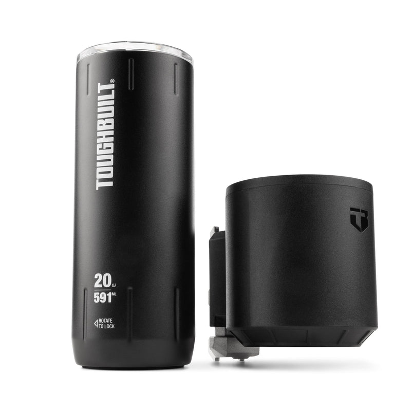 ToughBuilt StackTech Stainless Steel Tumbler & Holder, 20-oz J6