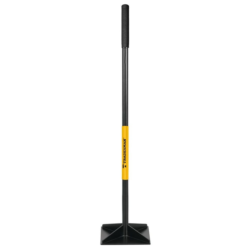 Tradesman Steel Leveling Garden Tamper with Rubber Grip, 10-in x 10-in T3