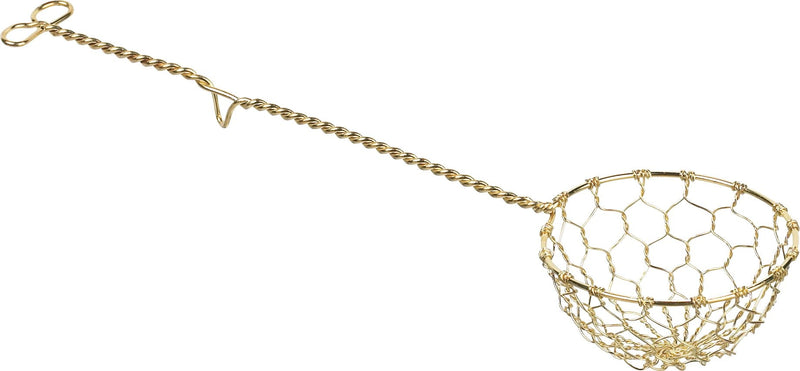 Trudeau Brass Fondue Strainer Z9