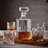 Trudeau Glass Whiskey Decanter & Glasses Set, 5-pc