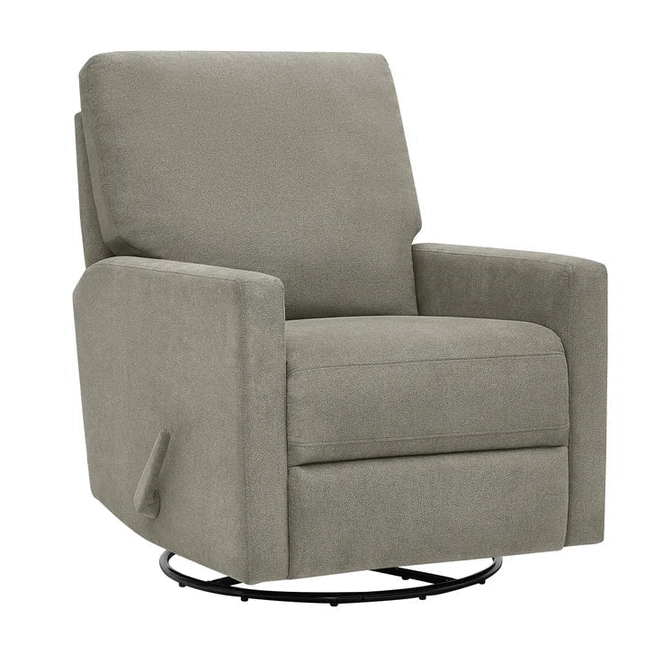 True Innovations Paxley II Grey Fabric Swivel Glider Recliner Q4