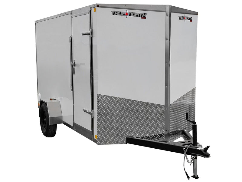 True North 6 x 12-ft Enclosed Utility Trailer with Ramp Door Z1