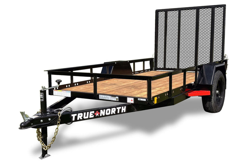 True North 60-in x 10-ft Landscape Utility Trailer with Ramp Gate E9