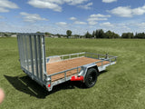 True North 77-in x 12-ft Utility Trailer With Gate, Silver