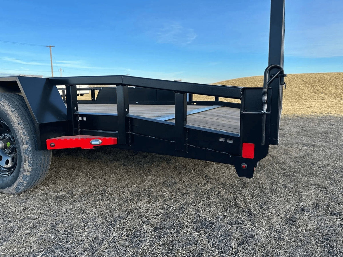 True North 83-in x 16-ft Tandem Axle Utility Trailer, Black