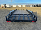 True North 83-in x 16-ft Tandem Axle Utility Trailer, Black