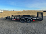 True North 83-in x 16-ft Tandem Axle Utility Trailer, Black