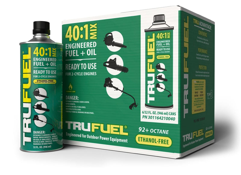 TruFuel 40:1 Pre-Mixed Gas & Oil for 2-Cycle Engines, 946 ml E4