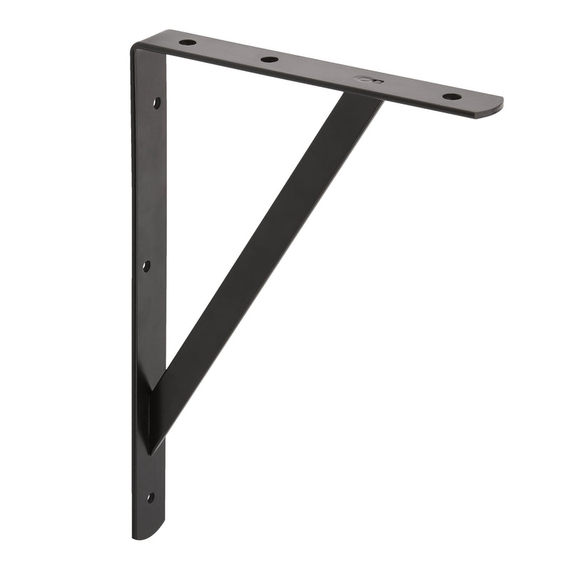 type A Heavy-Duty Shelf Bracket, Black, 8 x 12-in I5
